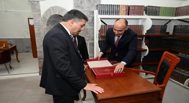 Vali Çiftçi’ye Erzurum Kütüphaneleri brifingi 